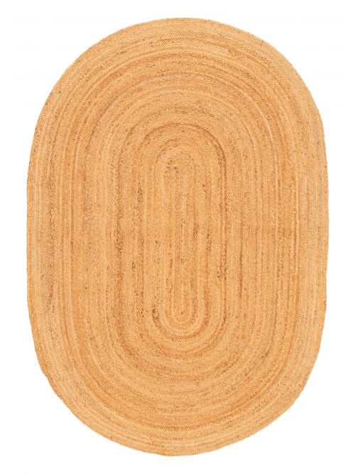 Indian Palas Denizli 4'6" x 6'8" Braided Weave Jute Rug 