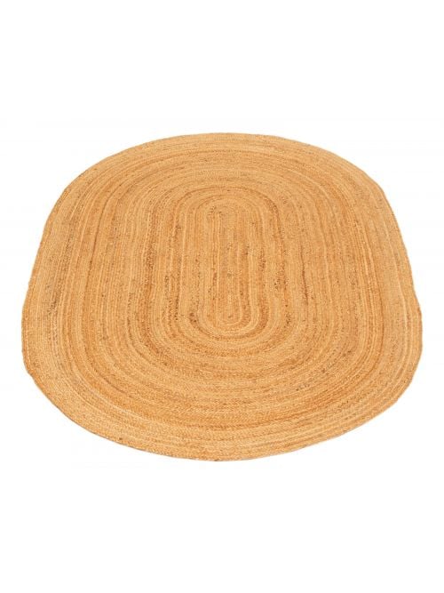 Indian Palas Denizli 4'6" x 6'8" Braided Weave Jute Rug 