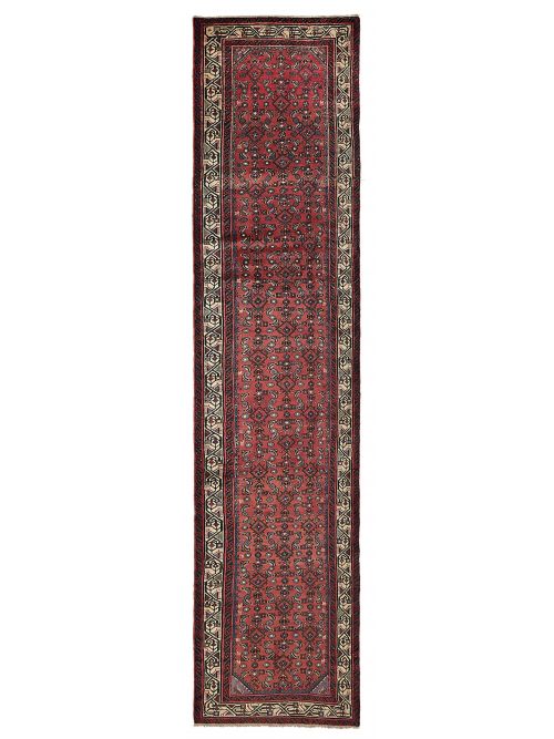 Persian Style 2'10" x 12'9" Hand-knotted Wool Runner Rug 
