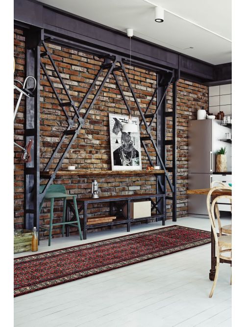 Persian Style 2'10" x 12'9" Hand-knotted Wool Runner Rug 