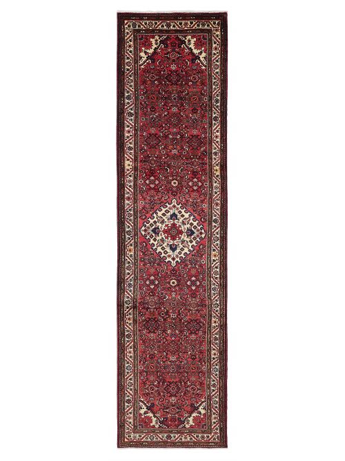 Persian Style 3'3" x 13'0" Hand-knotted Wool Runner Rug 