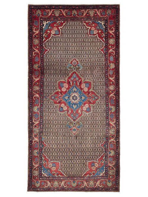 Persian Style 4'11" x 10'4" Hand-knotted Wool Rug 