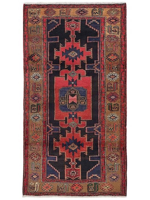 Persian Style 4'1" x 7'9" Hand-knotted Wool Rug 