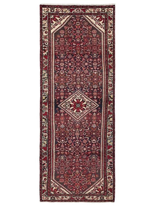 Persian Style 3'9" x 10'5" Hand-knotted Wool Runner Rug 