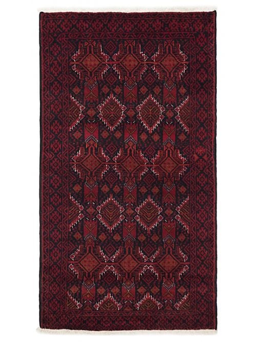 Afghan Teimani 3'3" x 6'2" Hand-knotted Wool Rug 