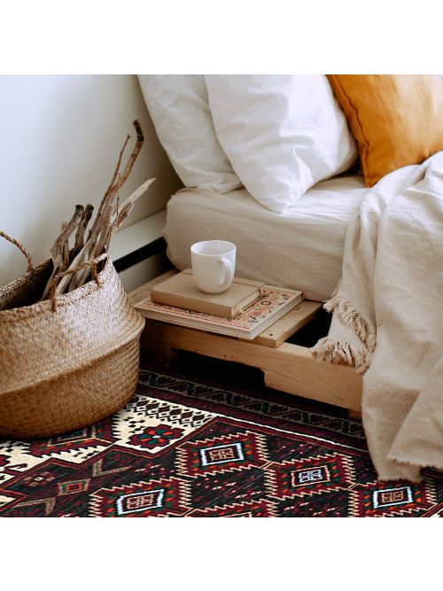 Afghan Baluch 3'2" x 6'0" Hand-knotted Wool Rug 