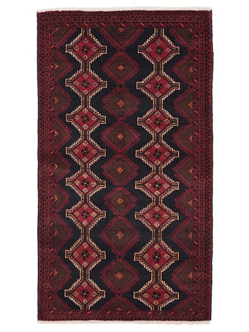 Afghan Teimani 3'5" x 6'1" Hand-knotted Wool Rug 