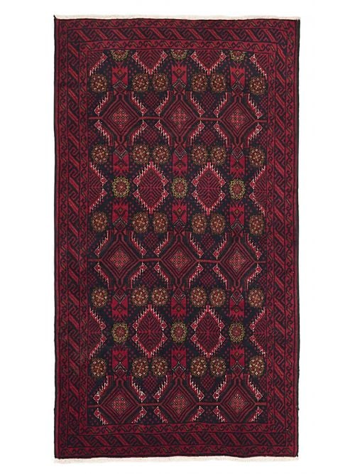 Afghan Teimani 3'5" x 6'1" Hand-knotted Wool Rug 