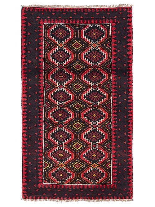 Afghan Baluch 2'11" x 5'1" Hand-knotted Wool Rug 