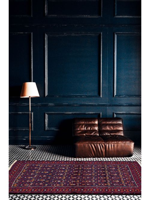 Afghan Teimani Hand-knotted Wool Rug, 104 x 175 cm