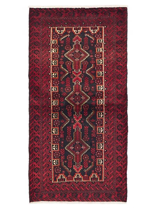 Afghan Teimani 3'2" x 6'2" Hand-knotted Wool Rug 