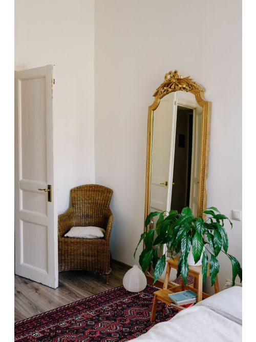 Afghan Teimani Hand-knotted Wool Rug, 94 x 188 cm