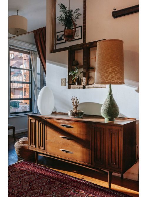 Afghan Teimani Hand-knotted Wool Rug, 104 x 211 cm