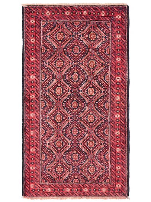 Afghan Teimani Hand-knotted Wool Rug, 86 x 160 cm