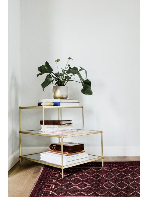 Afghan Teimani Hand-knotted Wool Rug, 127 x 231 cm