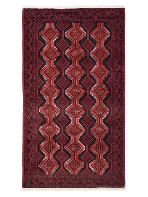 Afghan Teimani 3'5" x 6'2" Hand-knotted Wool Rug 