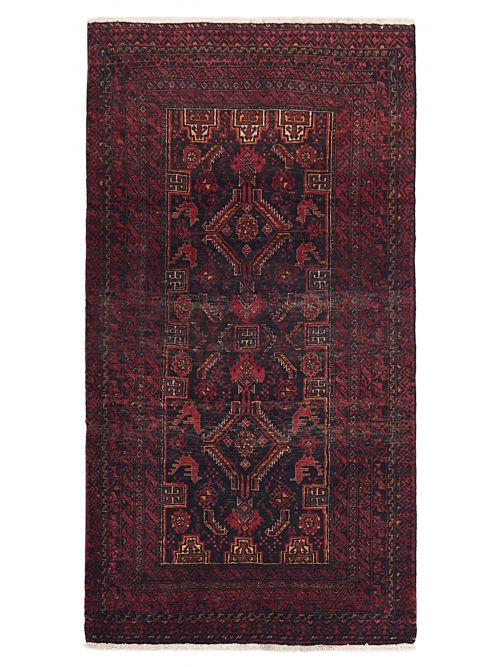 Afghan Teimani 3'2" x 6'0" Hand-knotted Wool Rug 