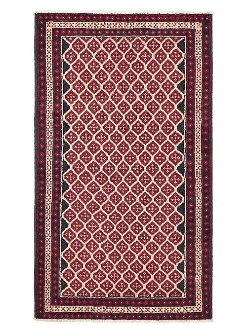 Tapis baluch 3'8" x 6'7" en laine