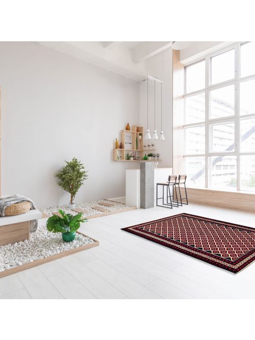 Tapis baluch 3'8" x 6'7" en laine