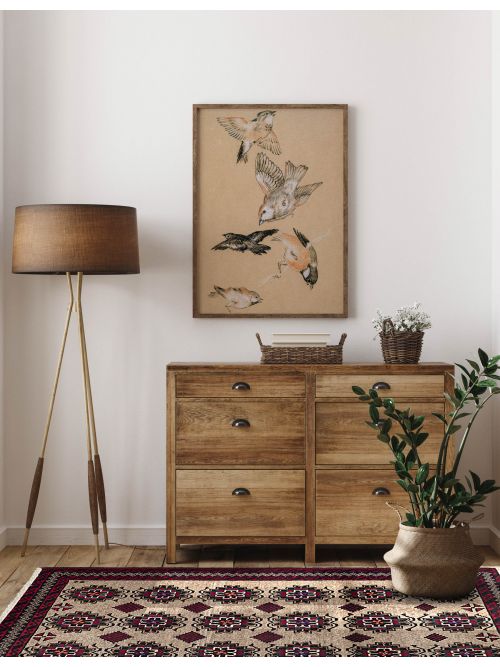 Afghan Teimani Hand-knotted Wool Rug, 99 x 155 cm