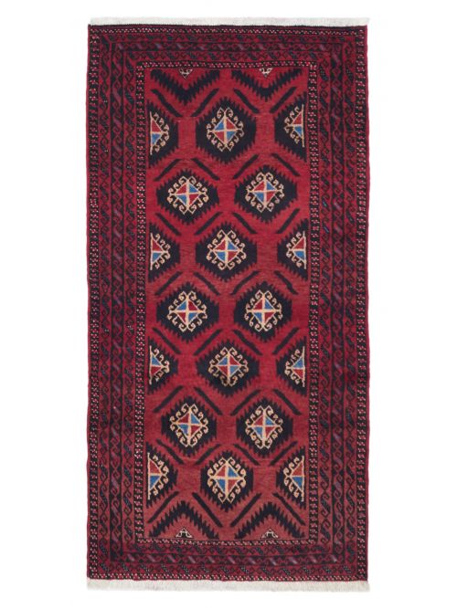 Afghan Baluch 3'0" x 6'0" Hand-knotted Wool Rug 