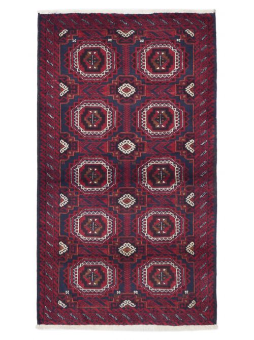 Afghan Teimani Hand-knotted Wool Rug, 99 x 175 cm