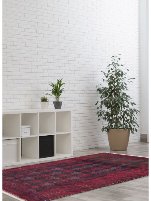 Afghan Baluch 3'1" x 5'9" Hand-knotted Wool Rug 