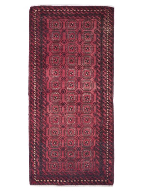 Afghan Baluch 2'10" x 6'1" Hand-knotted Wool Rug 