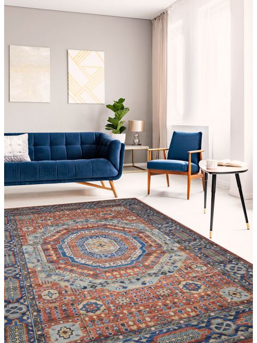 Tapis mamluk 10'3" x 13'10" en laine