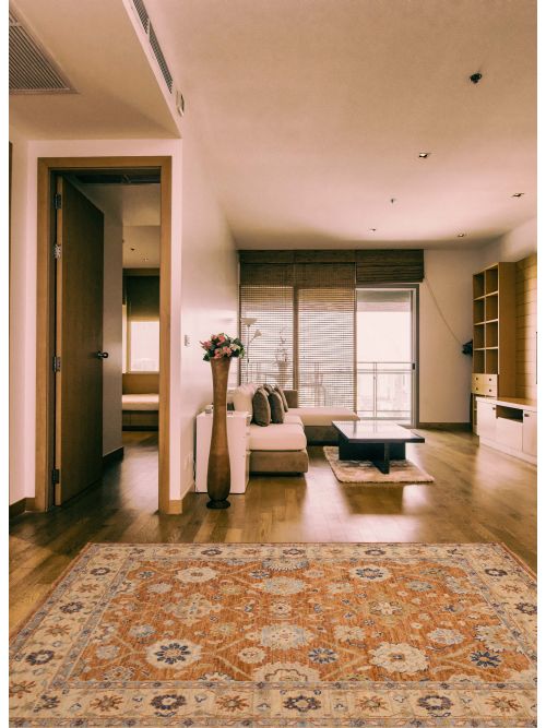 Indian Jules Serapi 8'0" x 10'0" Hand-knotted Wool Rug 