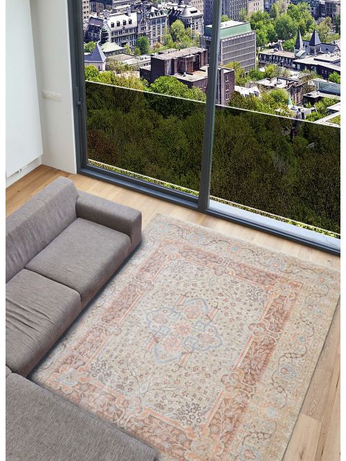 Tapis héritage 7'10" x 10'2" en laine & viscose