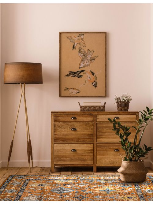 Indian Jules Serapi 5'11" x 8'10" Hand-knotted Wool Rug 