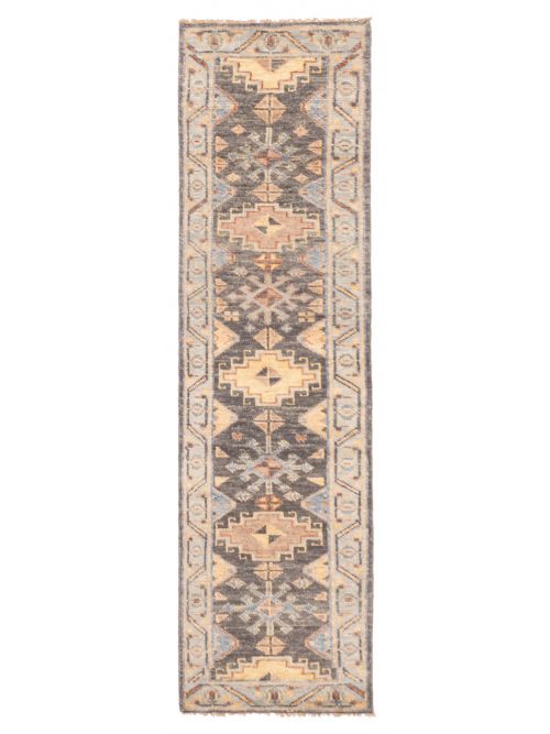 Indian Jules Serapi Hand-knotted Wool Runner Rug, 79 x 300 cm