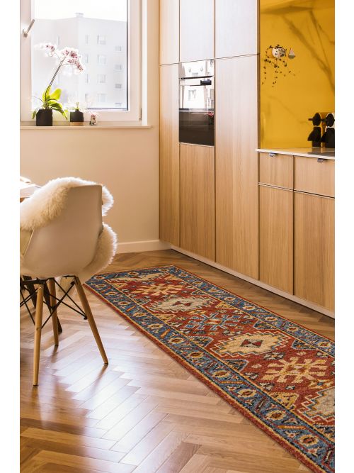 Indian Jules Serapi Hand-knotted Wool Runner Rug, 81 x 302 cm