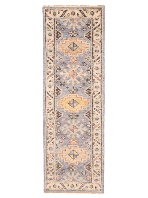Indian Jules Serapi Hand-knotted Wool Runner Rug, 76 x 239 cm