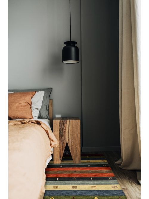 Tapis kashkuli gabbeh 3'11" x 5'8" en laine