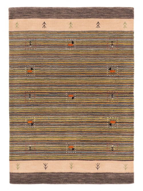 Tapis kashkuli gabbeh 4'0" x 5'9" en laine