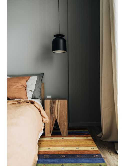 Tapis kashkuli gabbeh 3'11" x 5'8" en laine