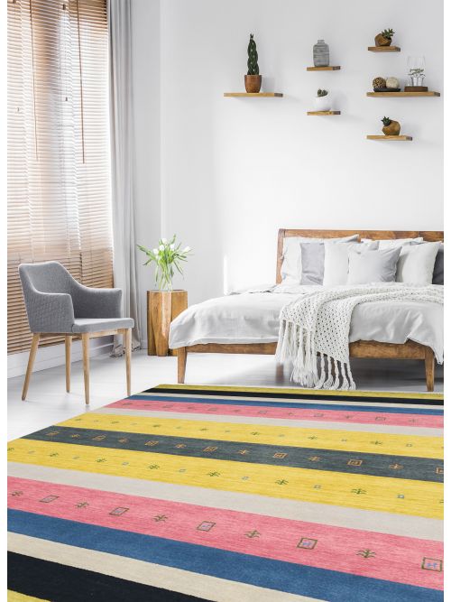 Tapis kashkuli gabbeh 6'8" x 9'9" en laine