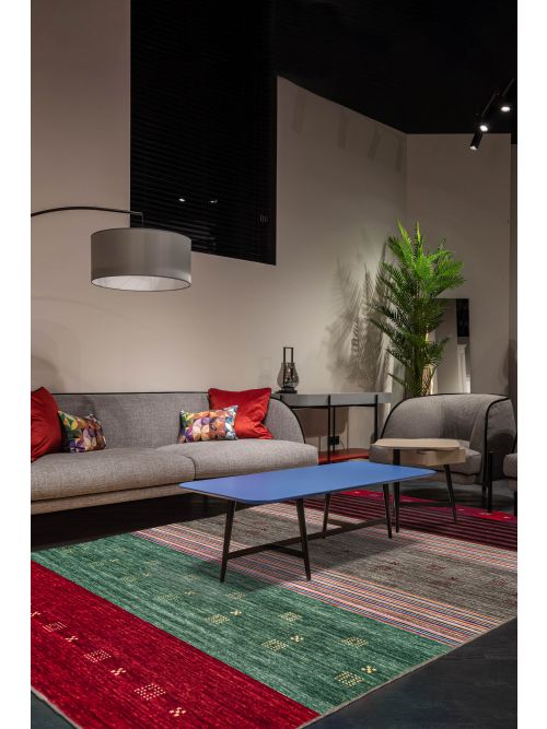 Tapis kashkuli gabbeh 6'5" x 9'9" en laine