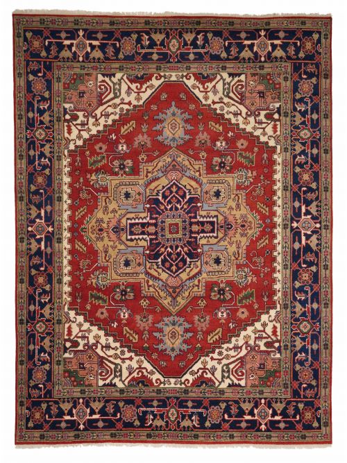 Indian Serapi Heritage 8'10" x 11'7" Hand-knotted Wool Rug 