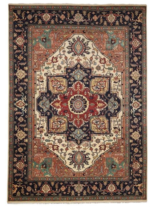 Indian Serapi Heritage 9'11" x 13'11" Hand-knotted Wool Rug 