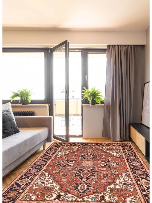 Indian Serapi Heritage 8'11" x 11'8" Hand-knotted Wool Rug 