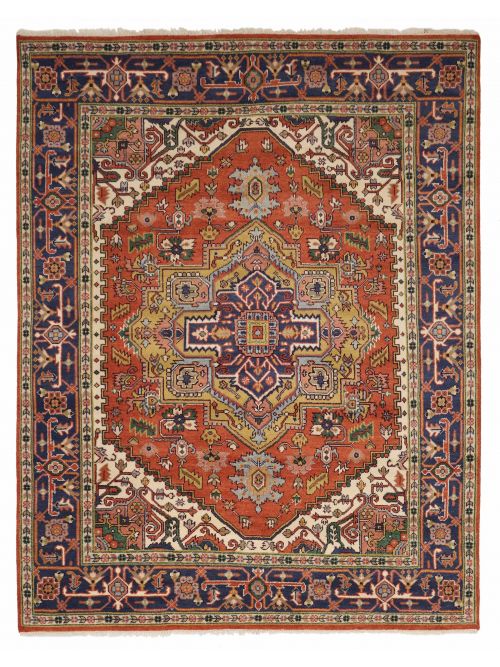 Indian Serapi Heritage 7'10" x 10'0" Hand-knotted Wool Rug 