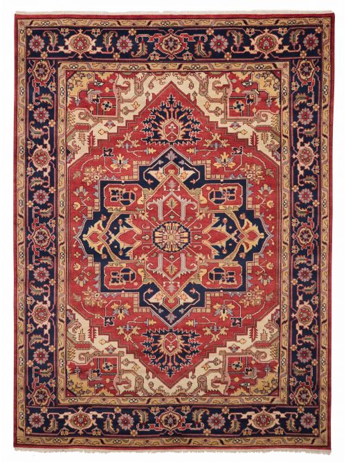Indian Serapi Heritage 8'9" x 11'9" Hand-knotted Wool Rug 