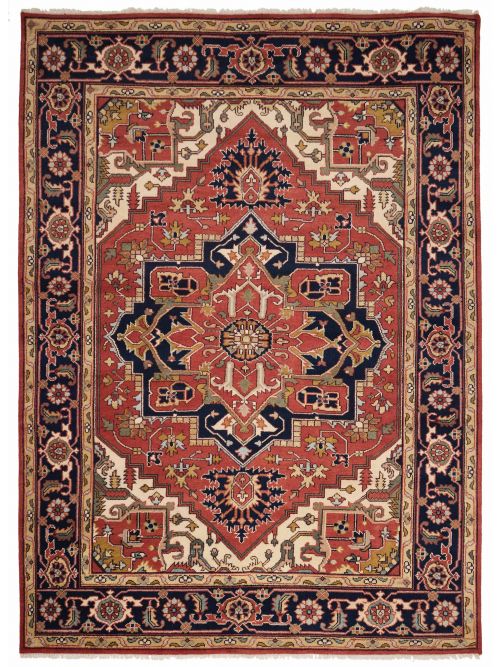 Indian Serapi Heritage 9'0" x 12'4" Hand-knotted Wool Rug 