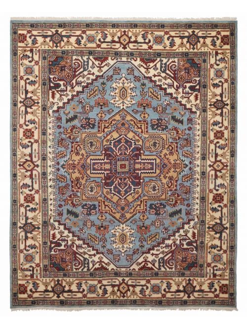 Indian Serapi Heritage 7'11" x 9'10" Hand-knotted Wool Rug 