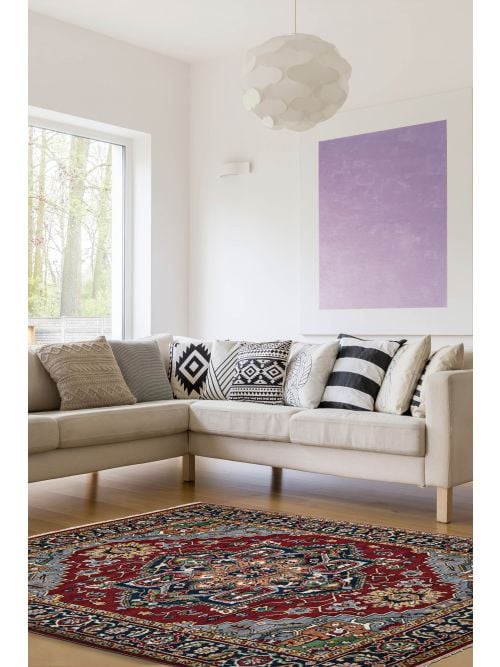 Indian Serapi Heritage 8'0" x 9'11" Hand-knotted Wool Rug 