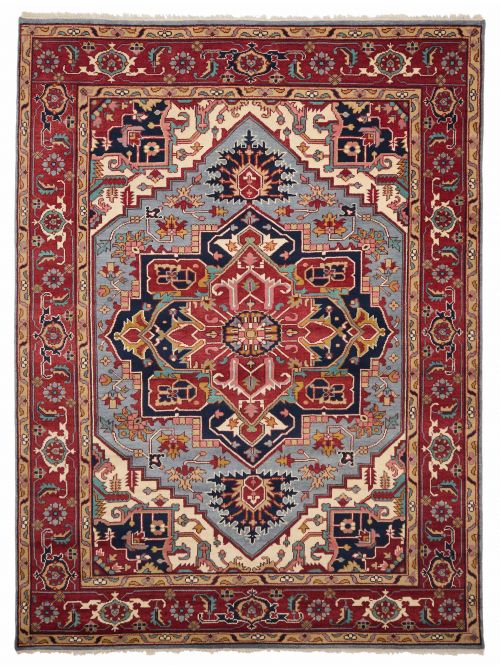 Indian Serapi Heritage 8'11" x 11'10" Hand-knotted Wool Rug 