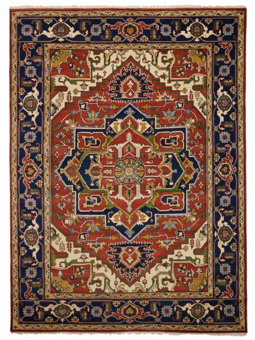 Indian Serapi Heritage 9'0" x 12'0" Hand-knotted Wool Rug 